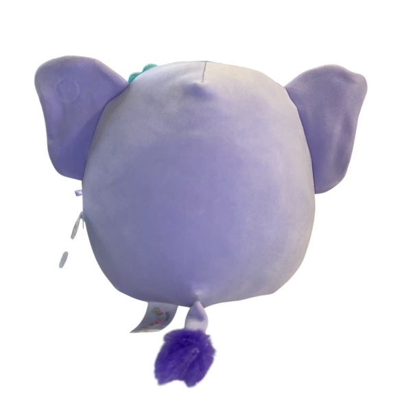 Squishmallows Anjali the Elephant Plush 7” Tie-Dye Ears Flower Clip 2023 - Picture 3 of 16